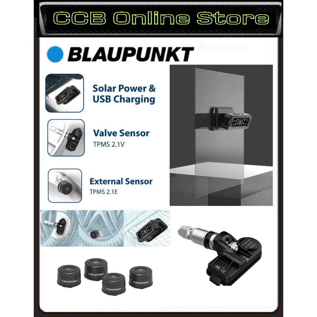 Blaupunkt TPMS 2.1E Wireless Realtime Tire Pressure Monitoring System