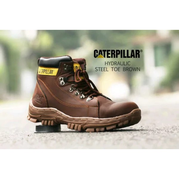 PRIA Unk Model CATERPILLAR HYDRAULIC TOURING ADVENTURE Men s SAFETY BOOTS Shopee Malaysia