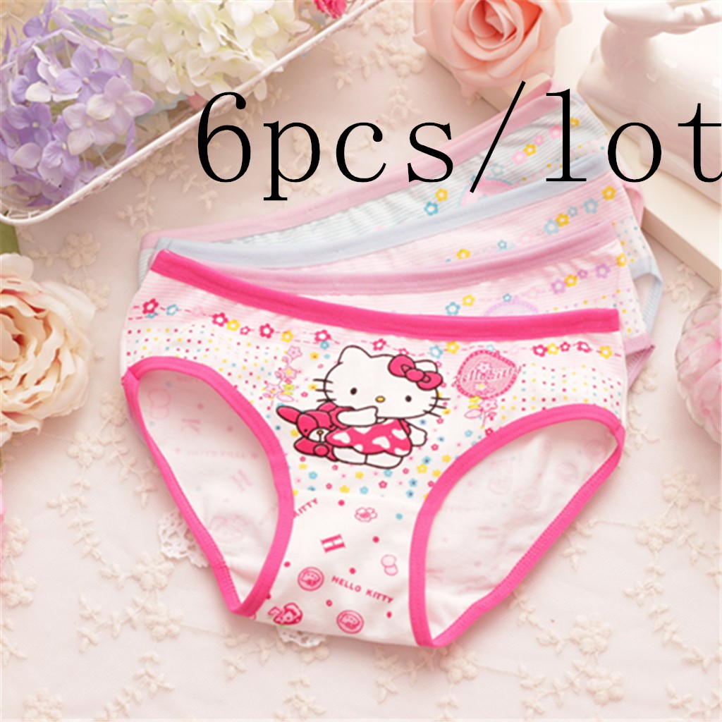 Girls Underwear briefs Kids Panties children Underpants cotton 6pcs/lot  A-1062