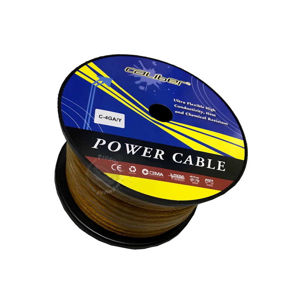 CALIBER (C4GA/Y) POWER CABLE 4 GAUGE (1 UNIT / METER) Shopee Malaysia