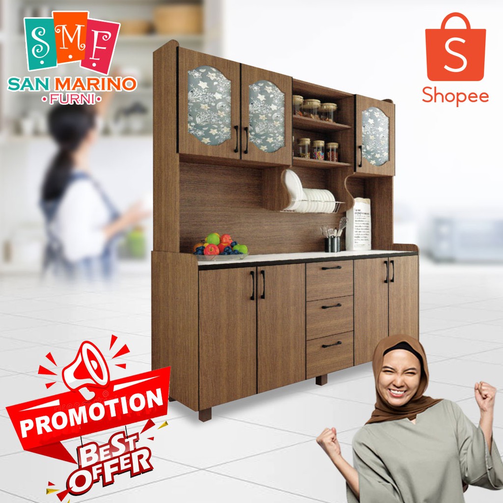 SA 6 Feet Kitchen Cabinet With Thick Stainless Steel Table Top ...