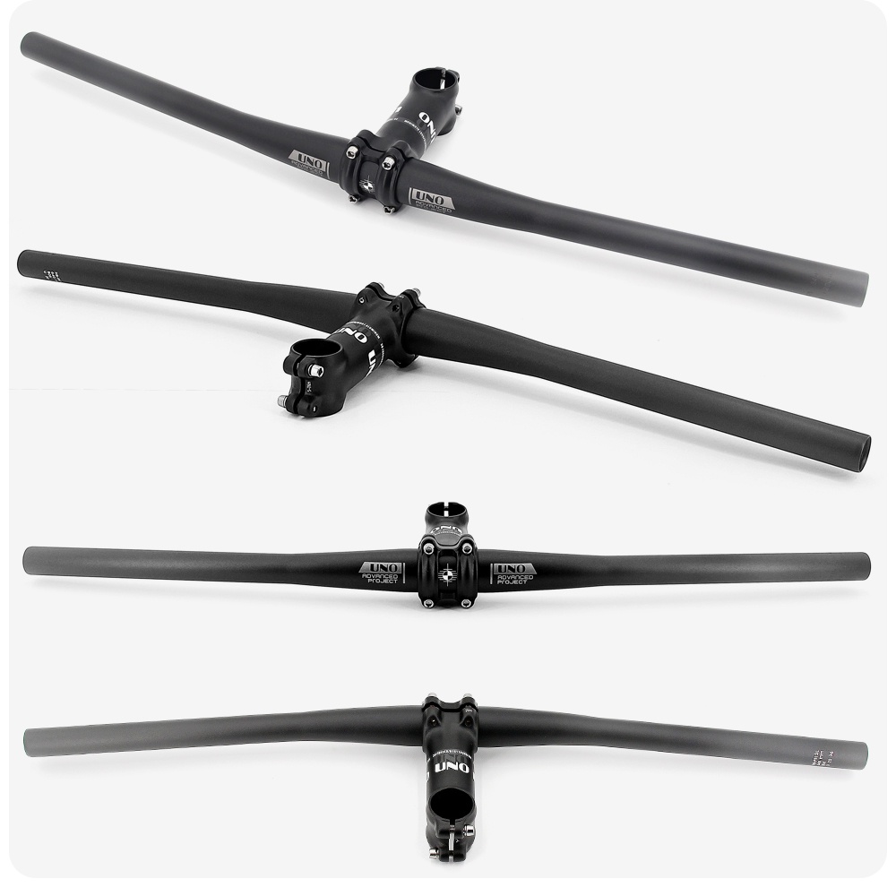 UNO Handlebar UNO Stem Mountain Bike Handlebar Stem MTB Handlebar Stem Aluminum Alloy 600mm