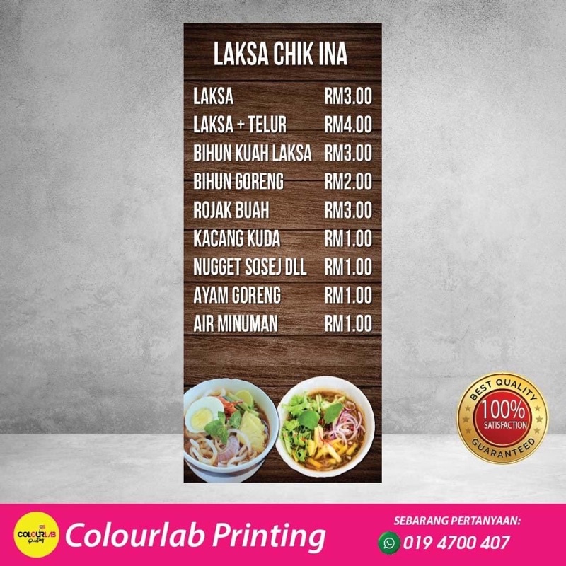 Banner kedai laksa sedap | Shopee Malaysia