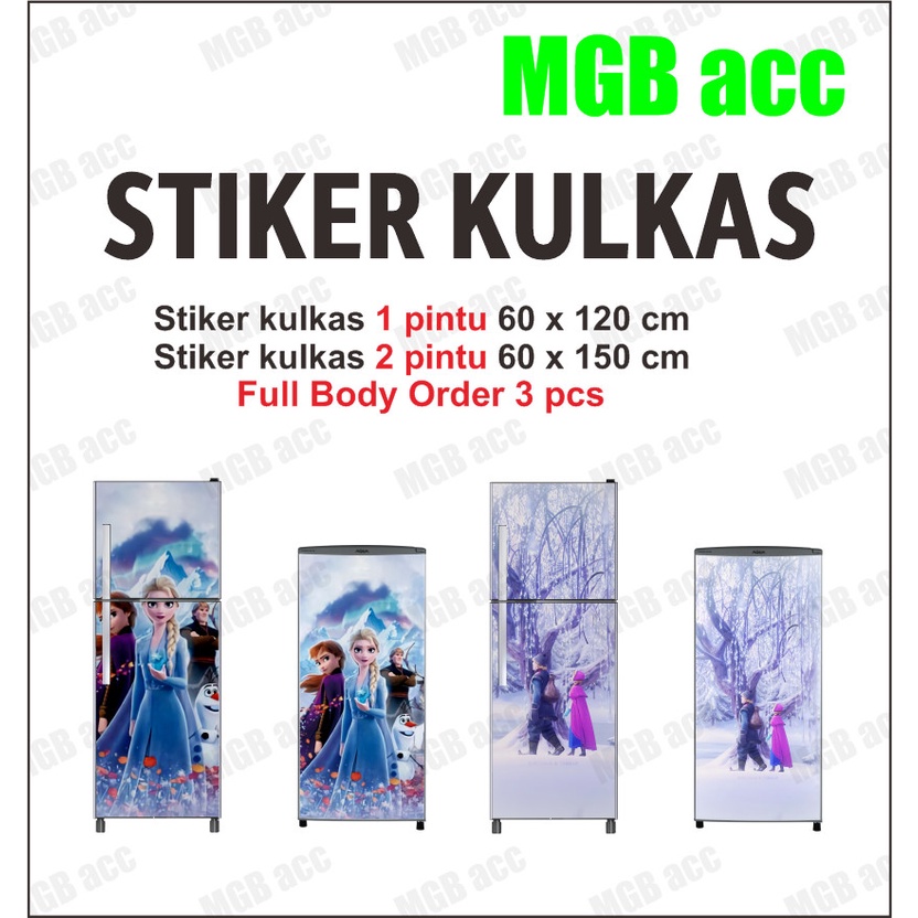 Fridge Sticker/1 And 2-door Refrigerator Wallpaper Sticker Frozen ...