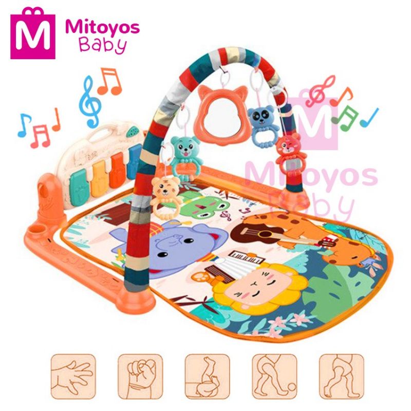 Music Wonderland Baby Gym Piano Toy Bed Toddler Exercise Play Mat