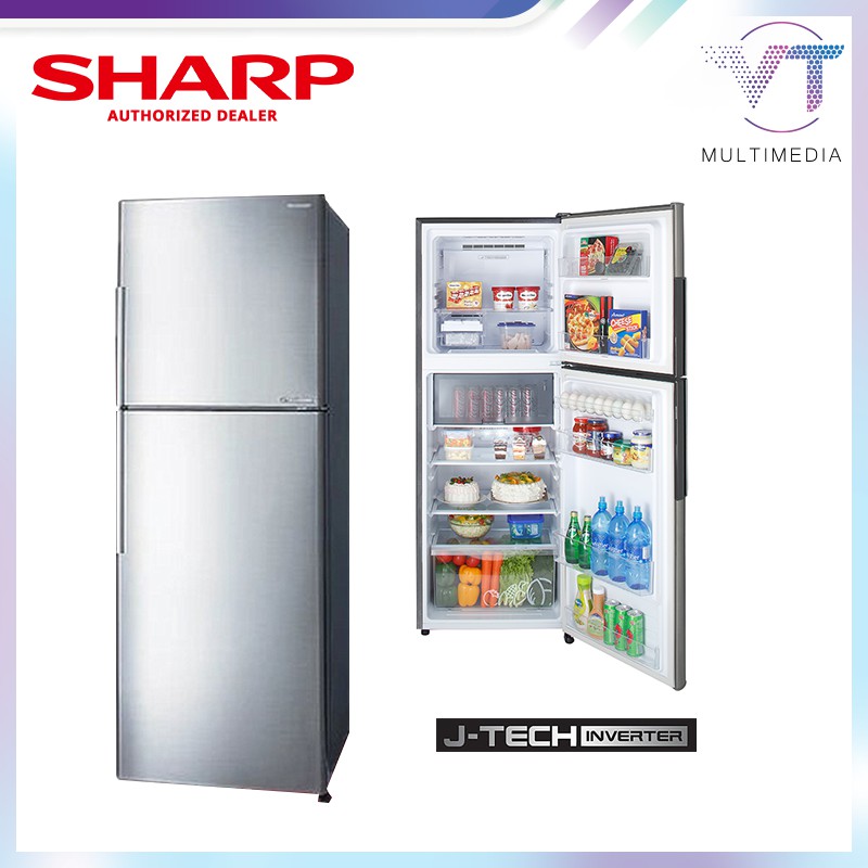 Sharp 2 Door Fridge (400L) SJ406MSS | Shopee Malaysia