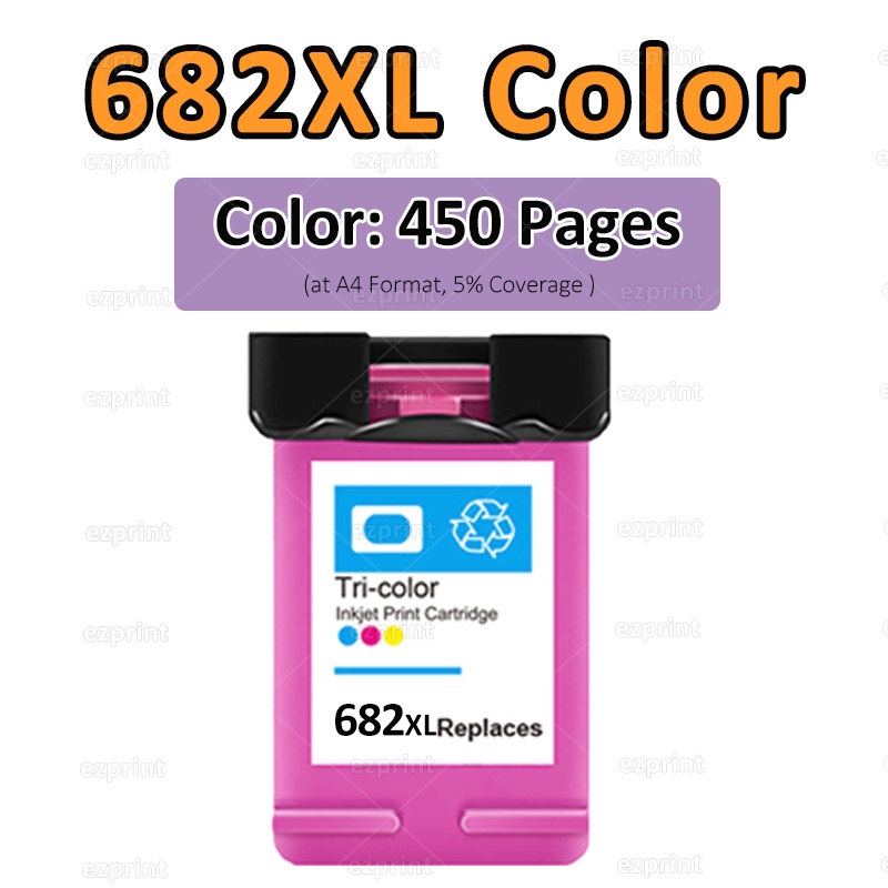 Compatible HP 682XL HP682XXL HP 682 Ink Cartridge Refill Ink Cartridge