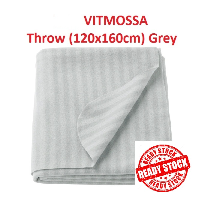 VITMOSSA Throw Grey 120x160cm 703.048.90 Ready Stock Shopee Malaysia
