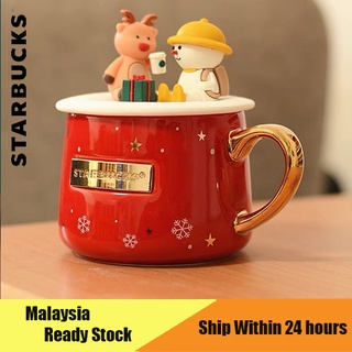 Starbucks China 2022 Xmas-2nd-online happy snow mug 473ml