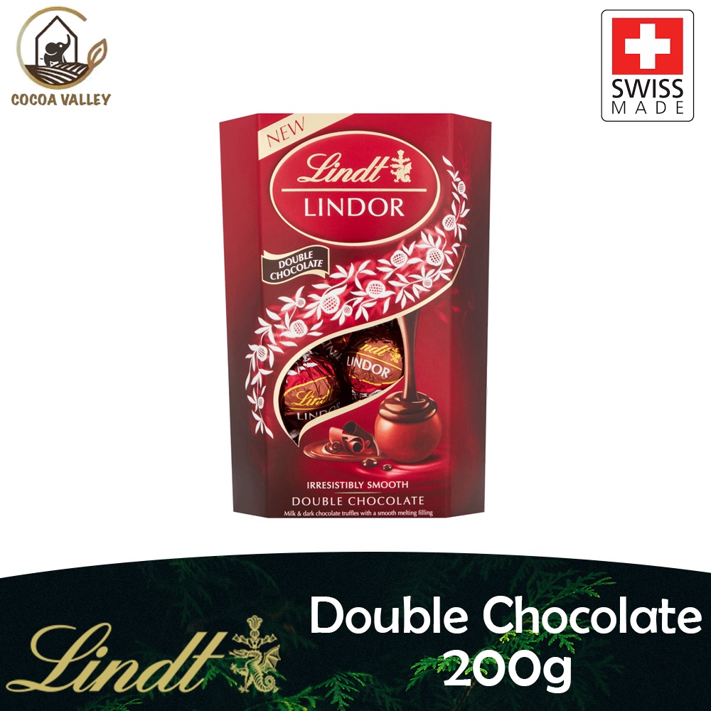 Lindt Lindor Double Chocolate Milk & Dark Chocolate Truffles 200g