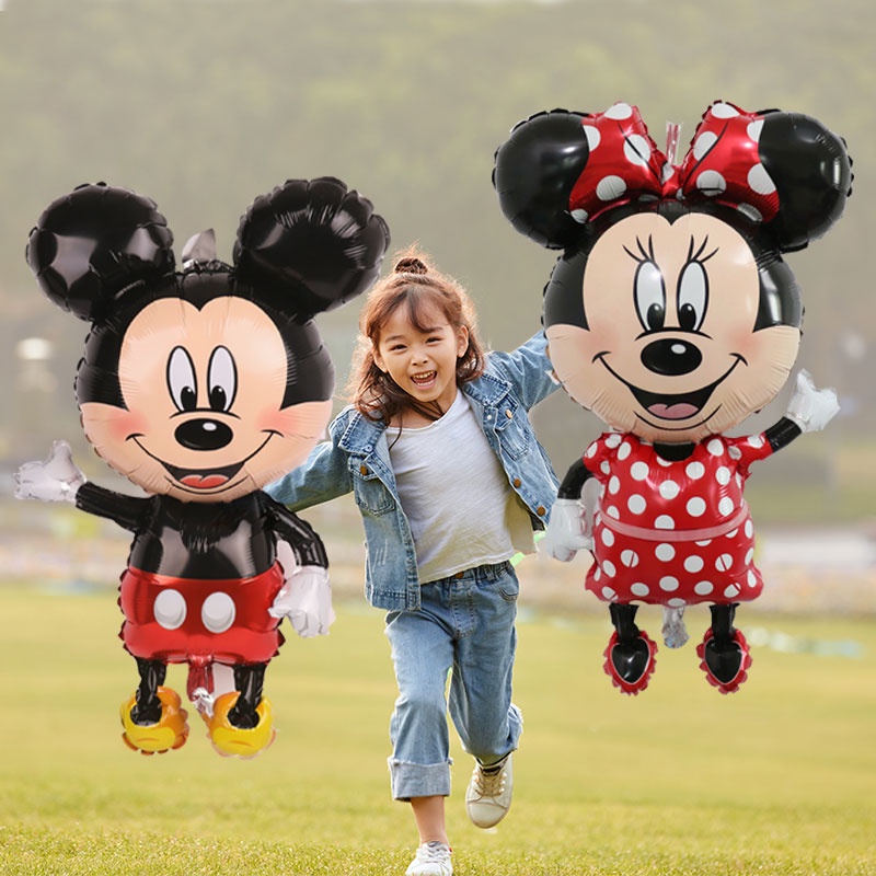 Cartoon Mickey Minnie Mouse Disney Foil Balloon Kids Birthday Party ...