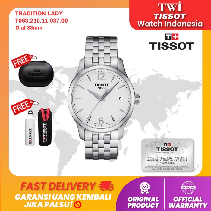 Jam Tangan Wanita Tissot T063.210.11.037.00 Tradition Lady