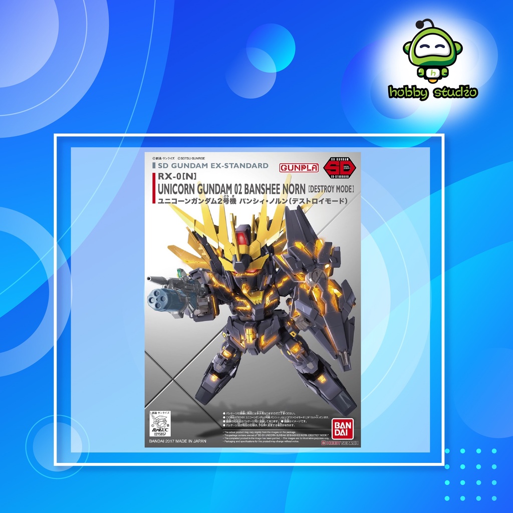 Bandai Hobby SD EX-Standard N°15 - Gundam Banshee Norn Mode Destroy (Unicorn) - Modèle à Assembler
