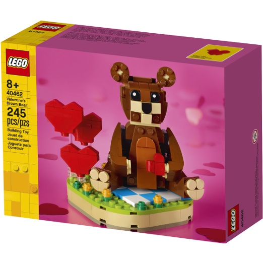 Lego 40462 Valentine's Brown Bear | Shopee Malaysia