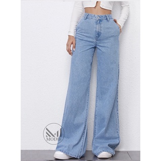 Loose Wide Leg Jeans PREMIUM QUALITY Women High Waist Casual High Ladies  Denim Pants Long Palazo Pants Seluar Jean