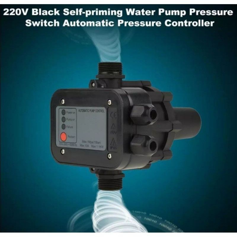 Water Pump Pressure Controller Switch 220V Automatic For Self Priming ...