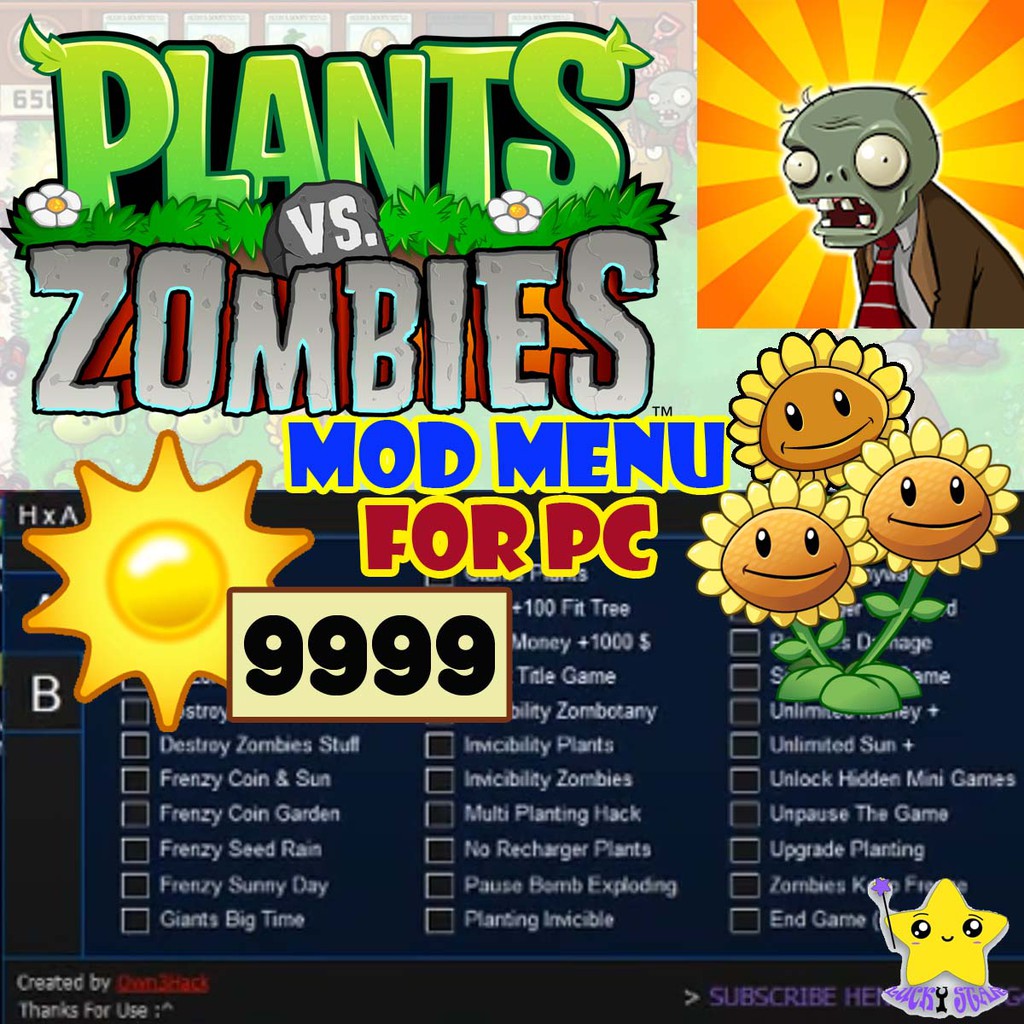 Plants Vs Zombies MOD MENU 2020 - Cheats & Hacks [PC GAMES]