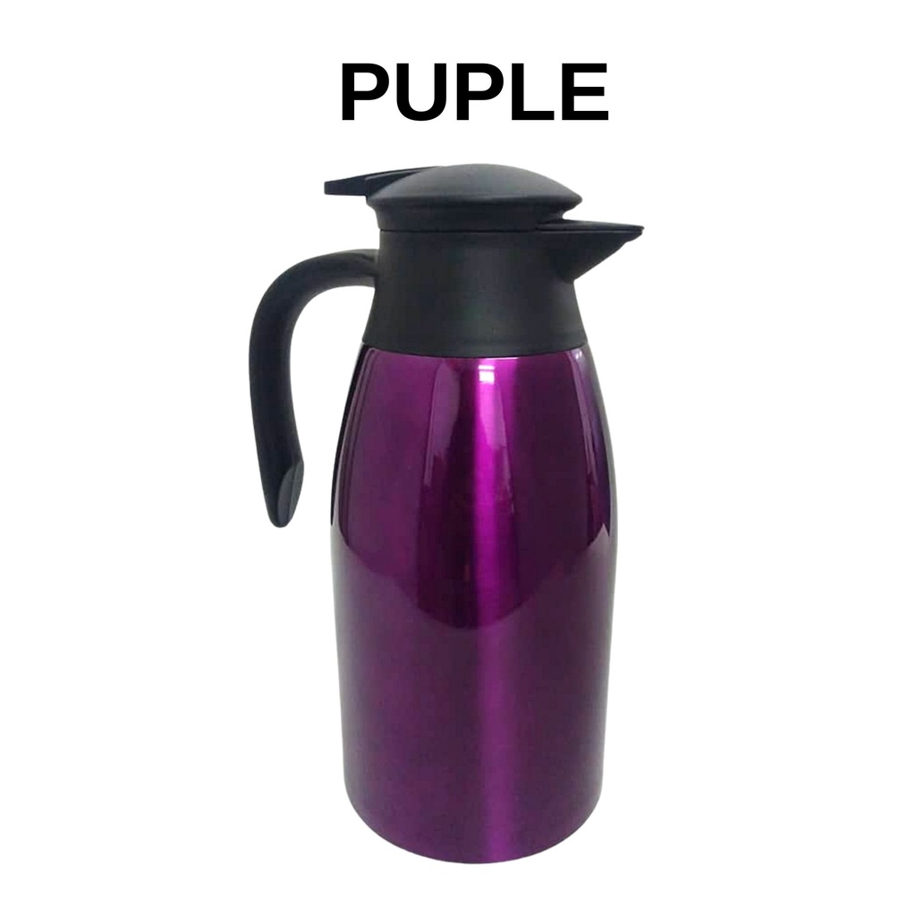 2.0L 304 Stainless Steel Vacuum Jug Pot Thermal Flask Jag Bekas Air ...