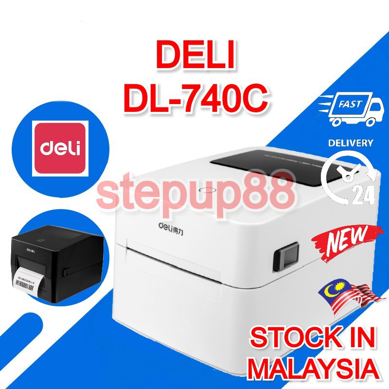 A6 Thermal Printer Waybill Barcode Shipping Label Consignment Note Printer Deli Dl 730c 