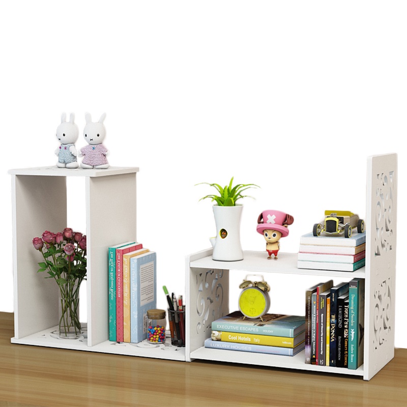 Creative telescopic bookshelves desktop bookcase children simple