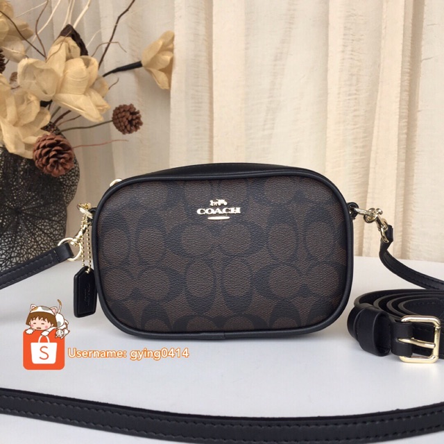 Coach signature convertible sales belt bag