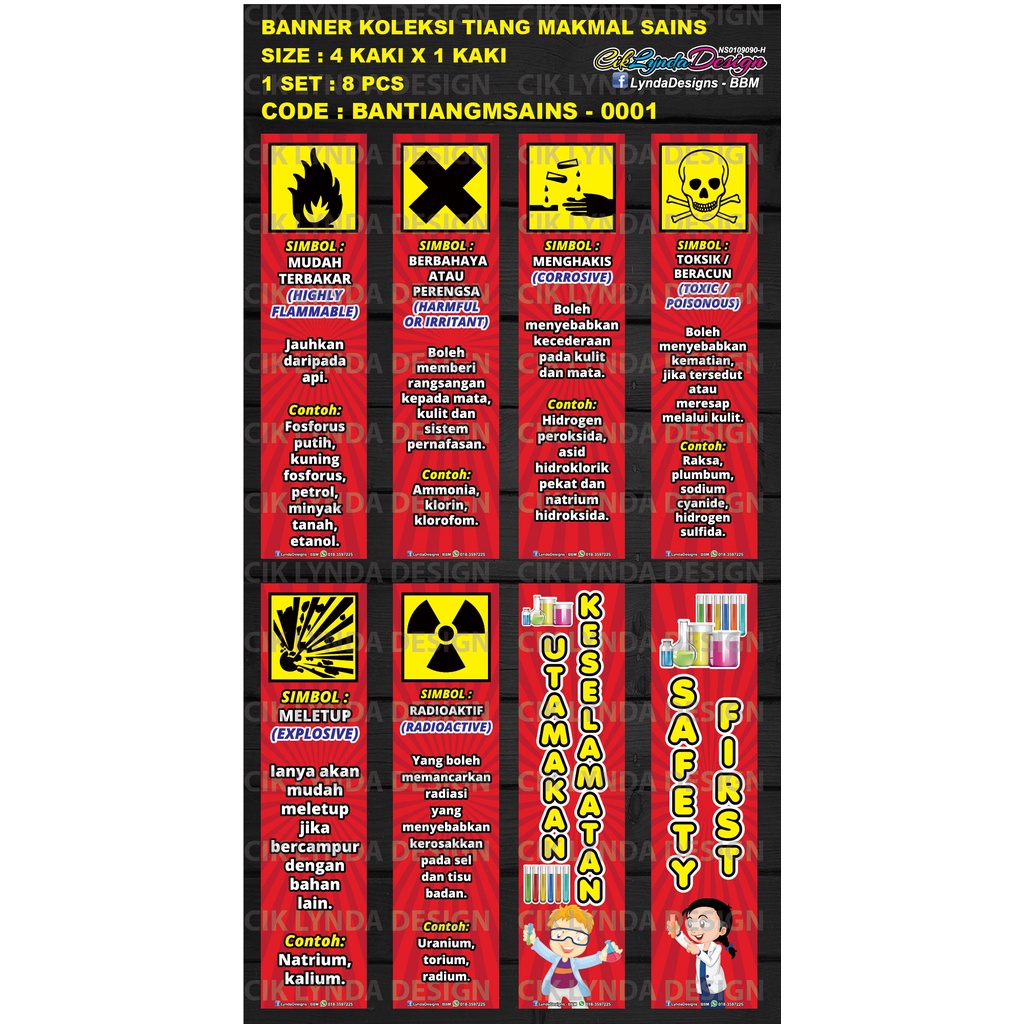 PRE-ORDER - BANNER TIANG SIMBOL MAKMAL SAINS | Shopee Malaysia