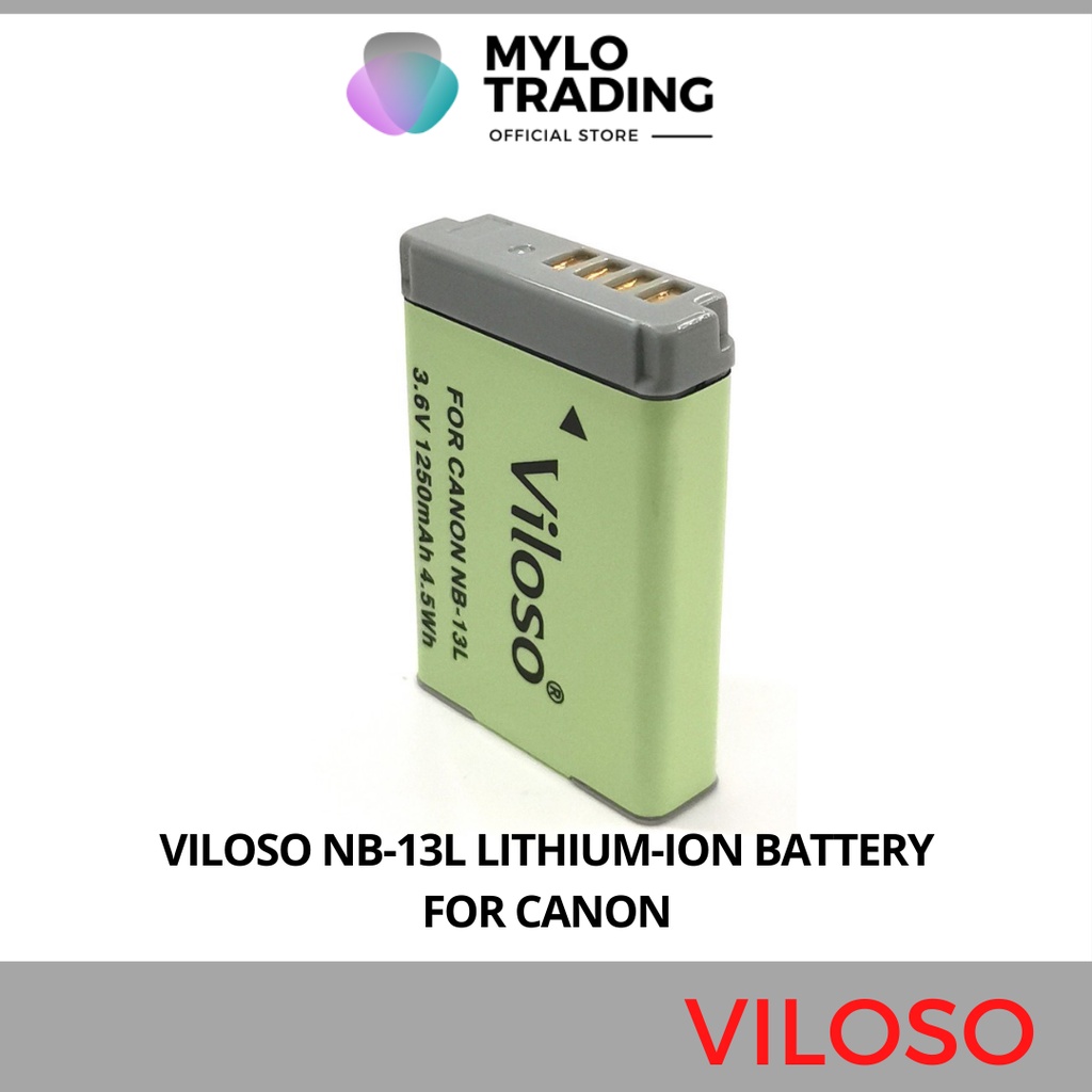 Viloso NB-13L Lithium-Ion Battery Pack For Canon G5 X G7 X G7 X Mark II ...