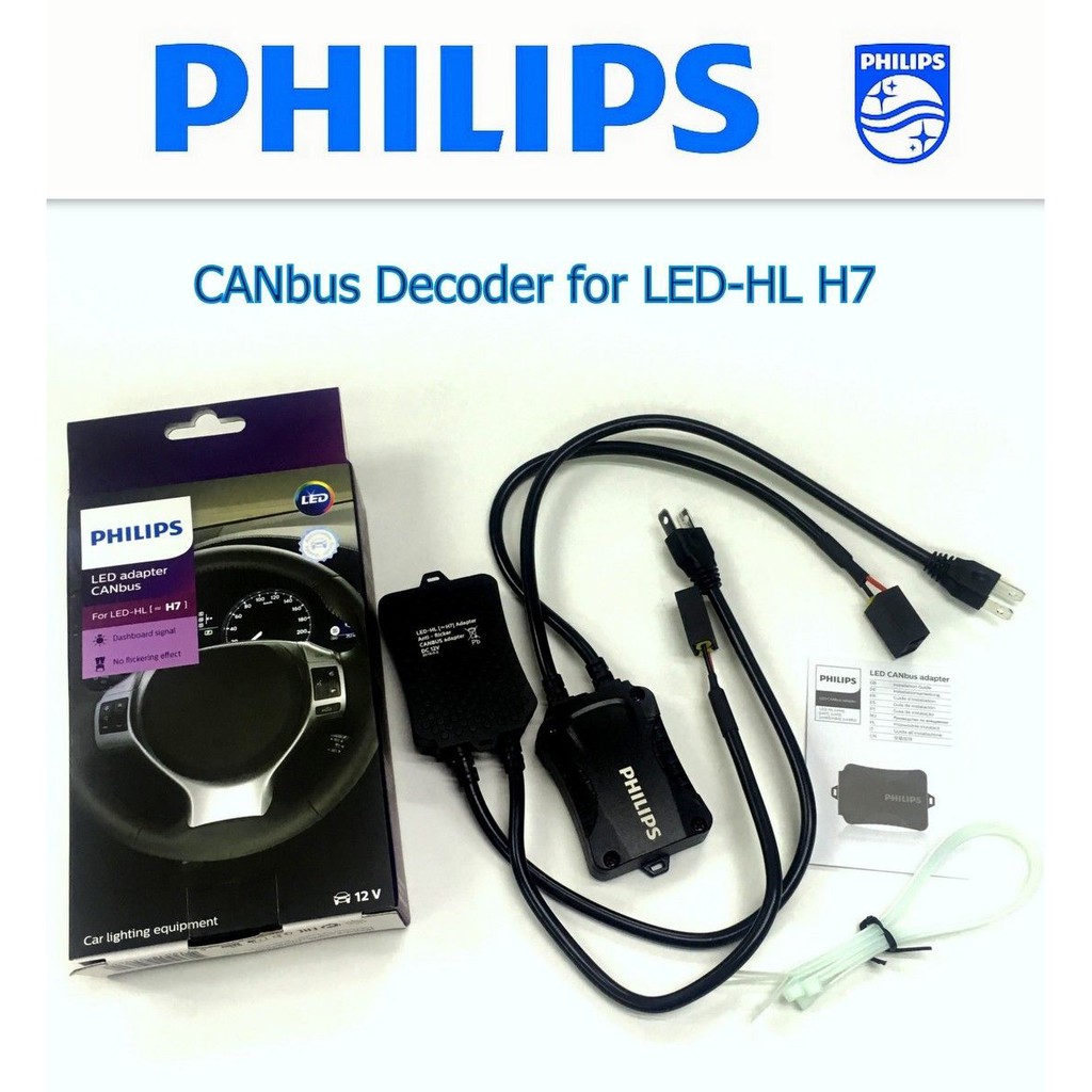 Philips H7 LED Headlight CANbus Adapter Warning Canceller (1PAIR) 18952C2