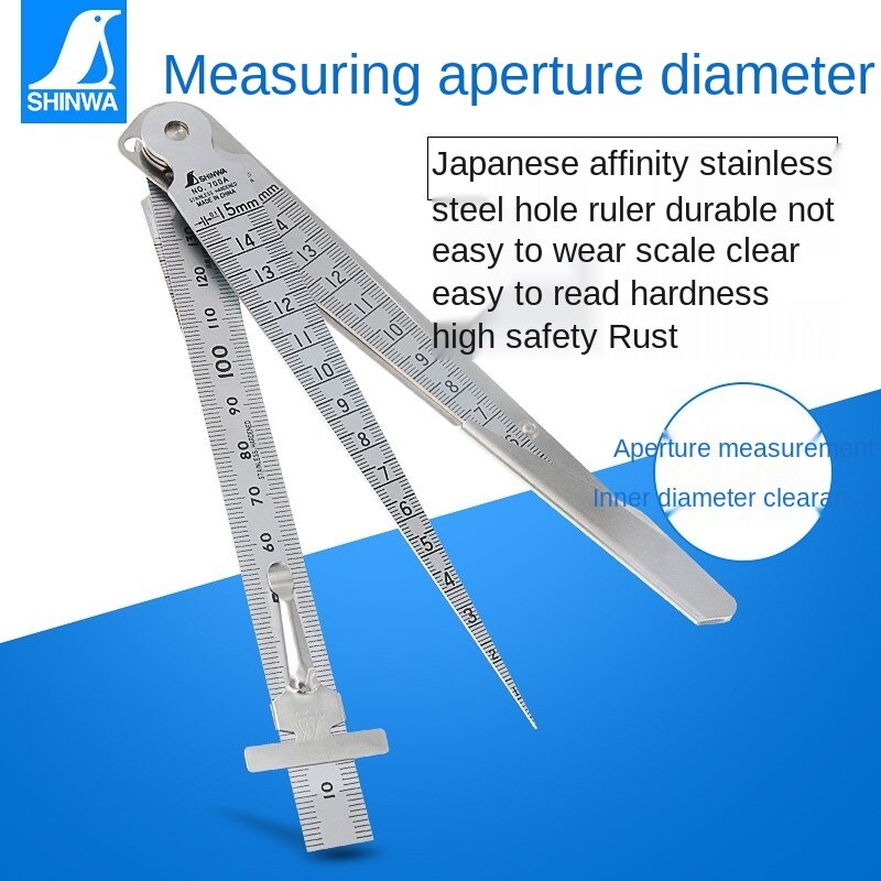 Japan imported affinity SHINWA clearance ruler wedge feeler stainless ...