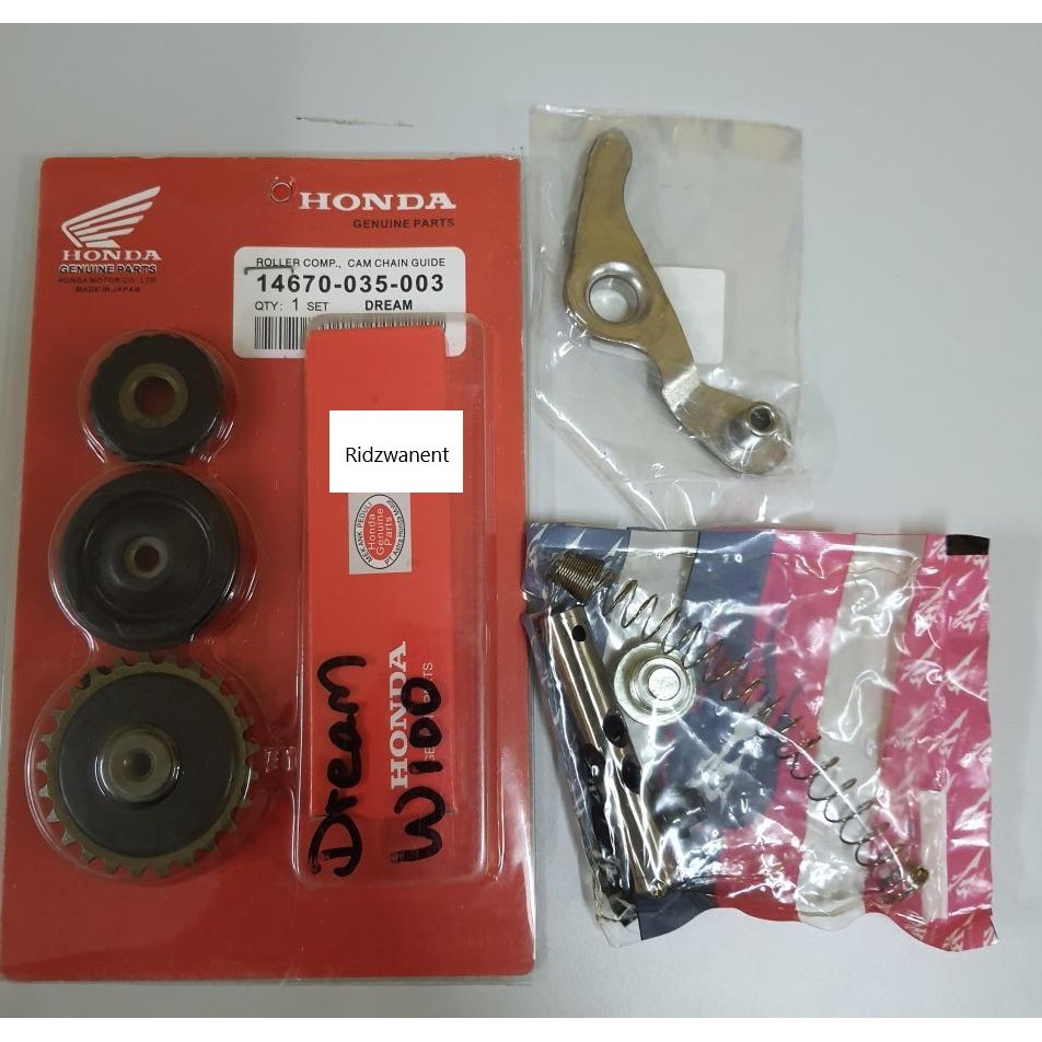 WAVE100 EX5 DREAM TIMING CHAIN SET WITH ROLLER TENSIONER GUIDE TIMING ...