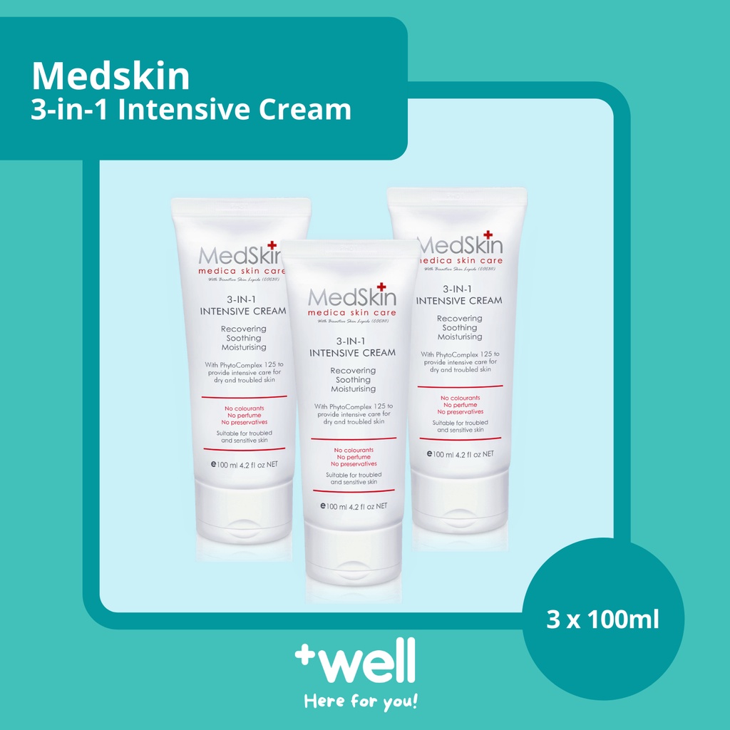 Medskin 3in1 Intensive Cream FOC GIFTs For Dry/Sensitive/Allergic