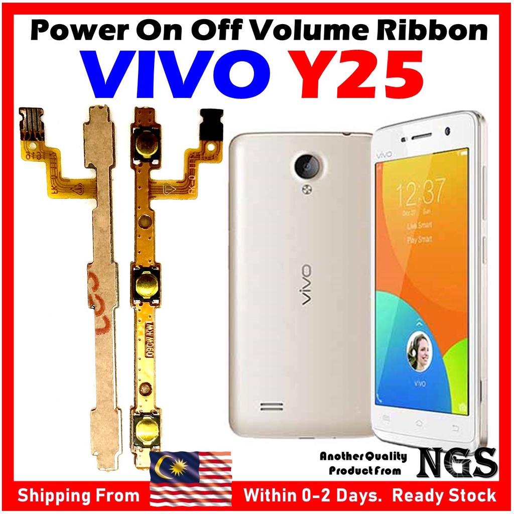 Power On Off Volume Flex Cable Ribbon For VIVO Y25 1613 with Phone ...