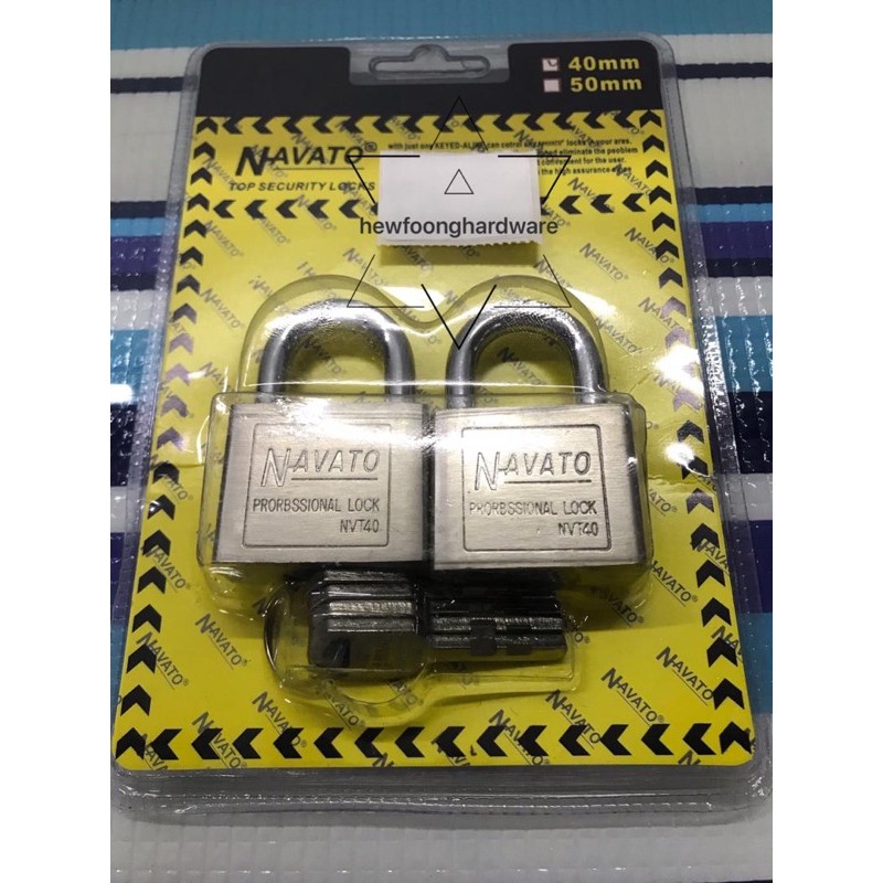 NAVATO HEAVY DUTY PADLOCK SET 402 / MANGGA KUNCI | Shopee Malaysia