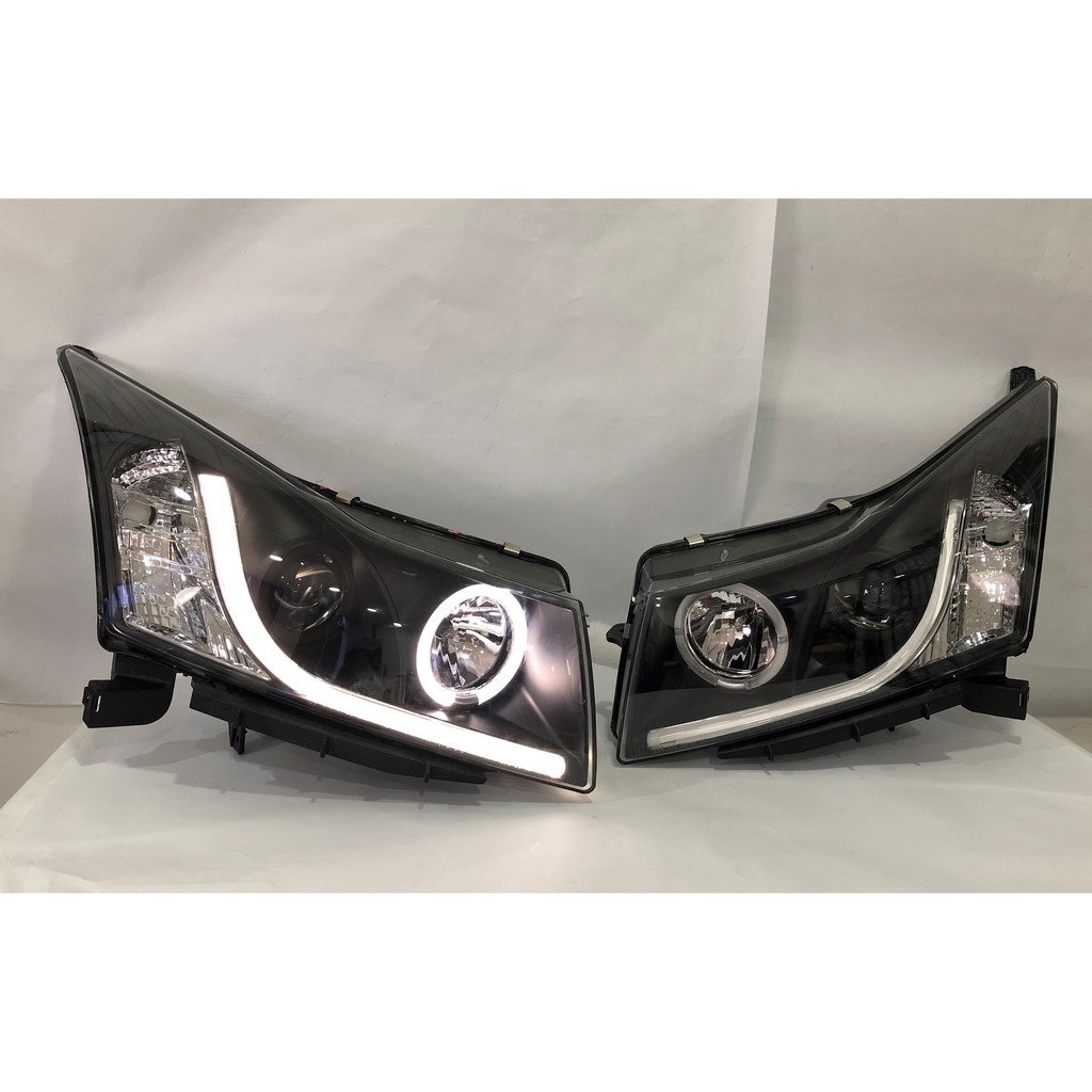 thumbnail image 2 of AUTOWIKI Black LED Projector Headlights W/ DRL Bar For 2011-2015 Chevy Cruze (Pair) 2 of 6