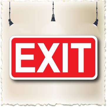 EXIT PP SIGN BOARD 100X200MM, WE ACCEPT CUSTOM-MAKE ORDER | Shopee Malaysia