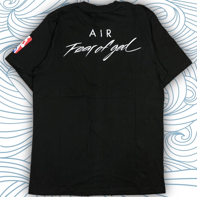 Fear of god x 'air fear of god t-shirt black best sale