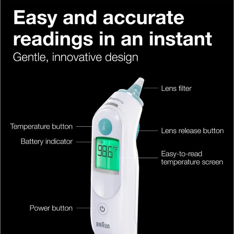 *ORIGINAL* BRAUN Thermometer Thermoscan 5 IRT 6030 FREE Len Filter