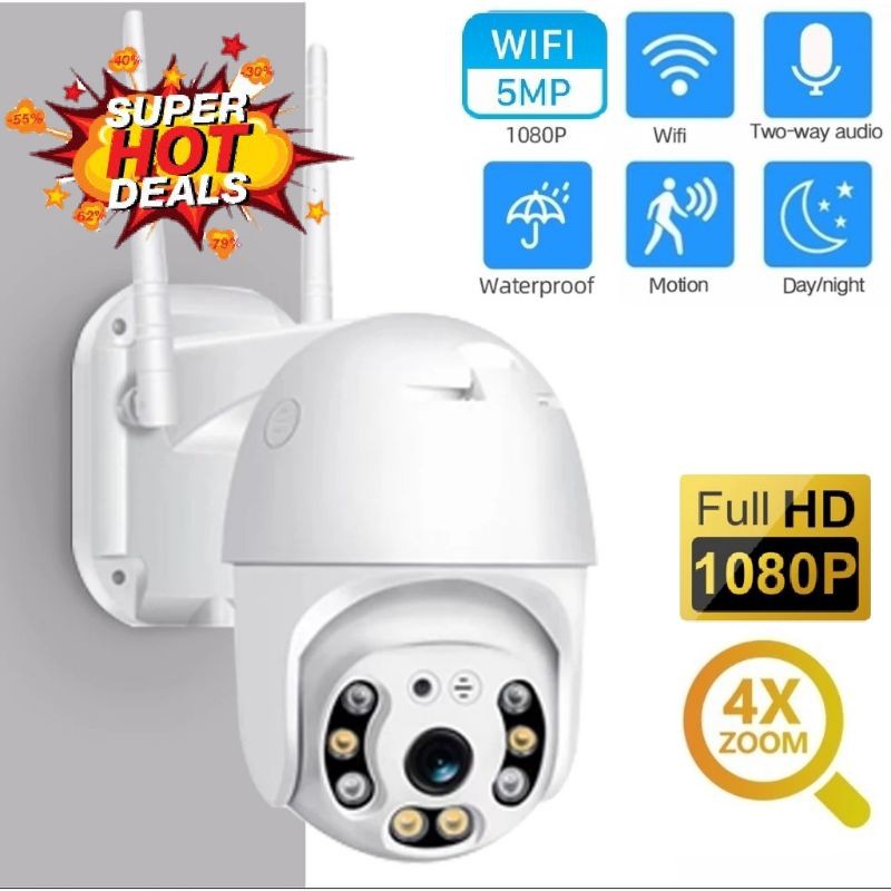 💥Ship Same Day💥CCTV Security Camera 5MP PTZ Outdoor Ai Human Detection ...