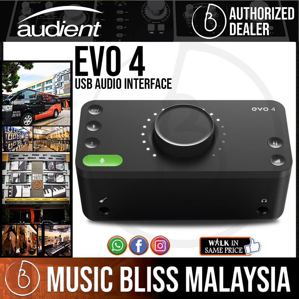 Audient EVO 4 USB Audio Interface (EVO4/EVO4) Shopee Malaysia