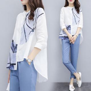 2PCS/set Women's Loose Casual Set Korean Style Women Summer Casual Outfit  Clothing set | Shopee Malaysia