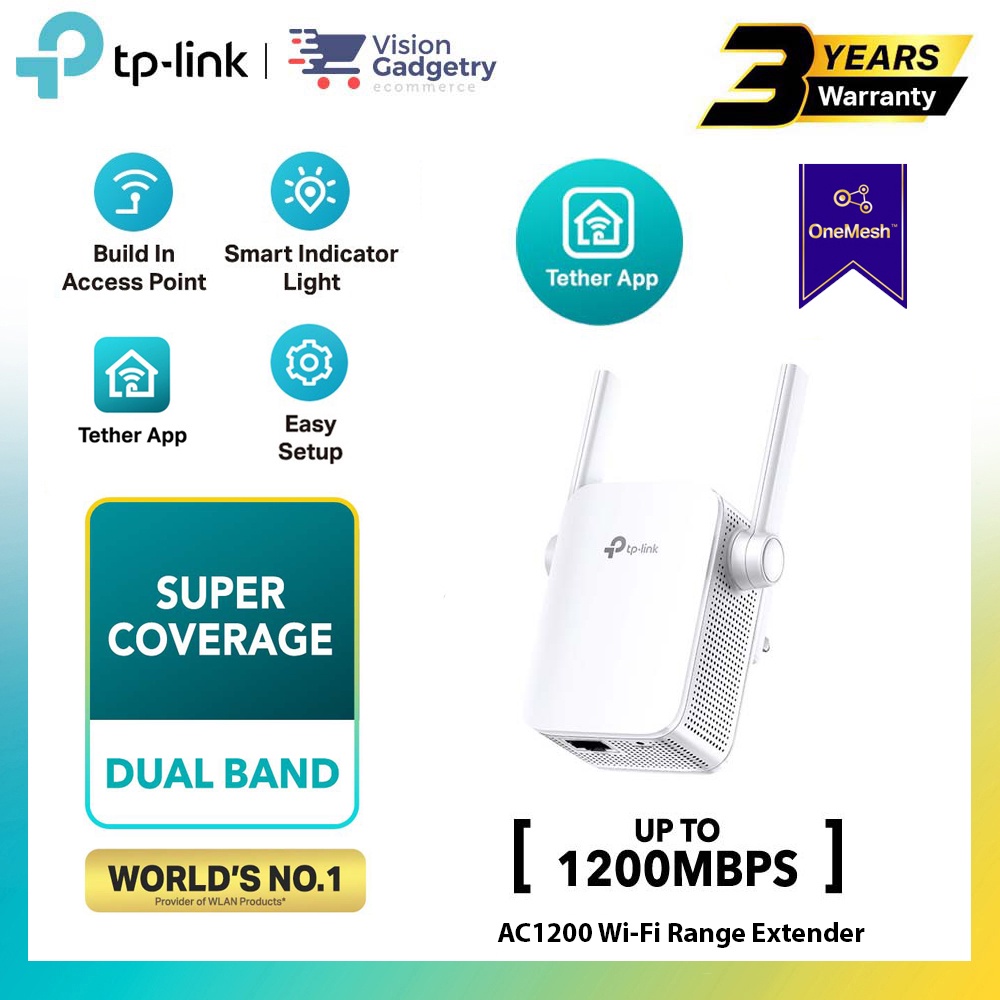 TPLink RE305 AC1200 Dual Band Range Extender Repeater Access Point