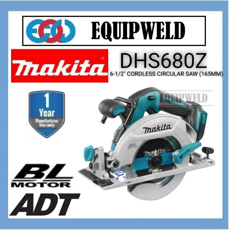 Makita DHS680 165mm Circular Saw 18v 3.3kg