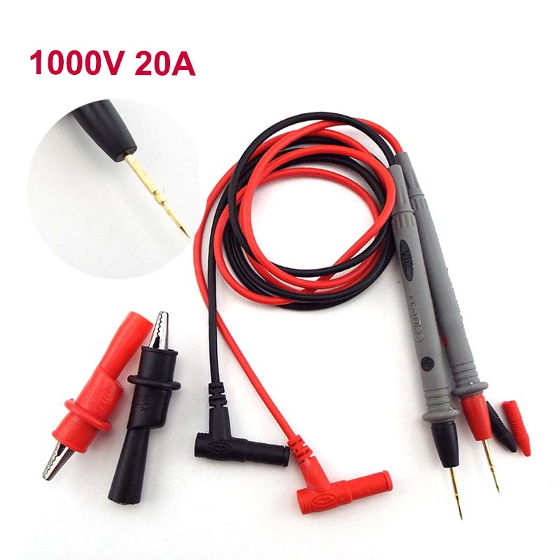 1000V/20A Multi Meter Test leads Probes Multimeter Thin Tip Needle