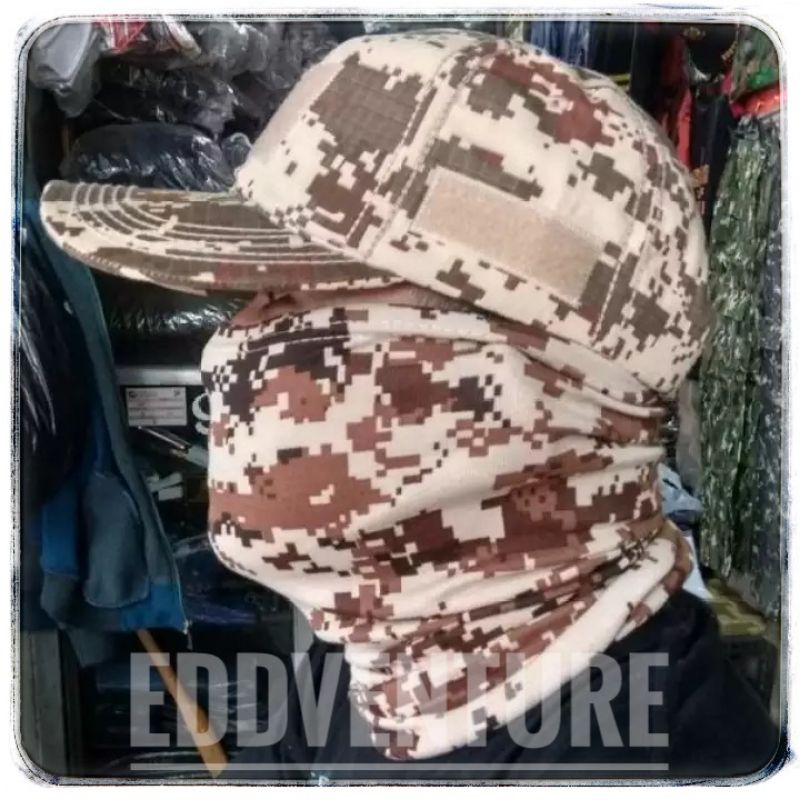 BUFF HAT SET / GURUN LORENG HAT / GURUN LORENG BUFF / HAT AND BUFF ...