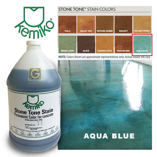 KEMIKO STONE TONE STAIN FOR CONCRETE ACID STAIN AQUA BLUE Shopee Malaysia