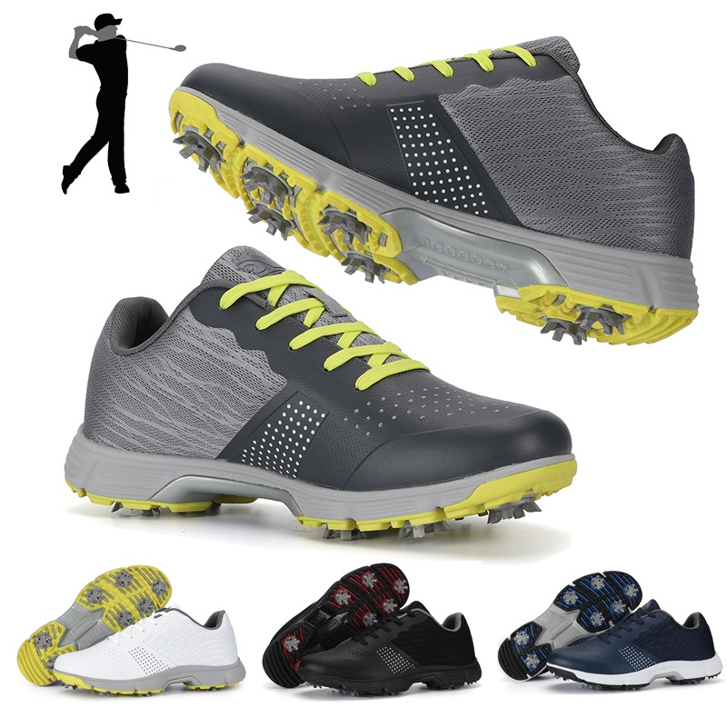 Mesh Golf Shoes Waterproof Men Big Size 3948 Spikes Golf Sports Shoes