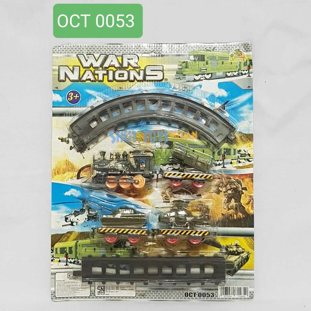 Children's Toy Rail Train War Nations OCT0053 Military Track Train ...
