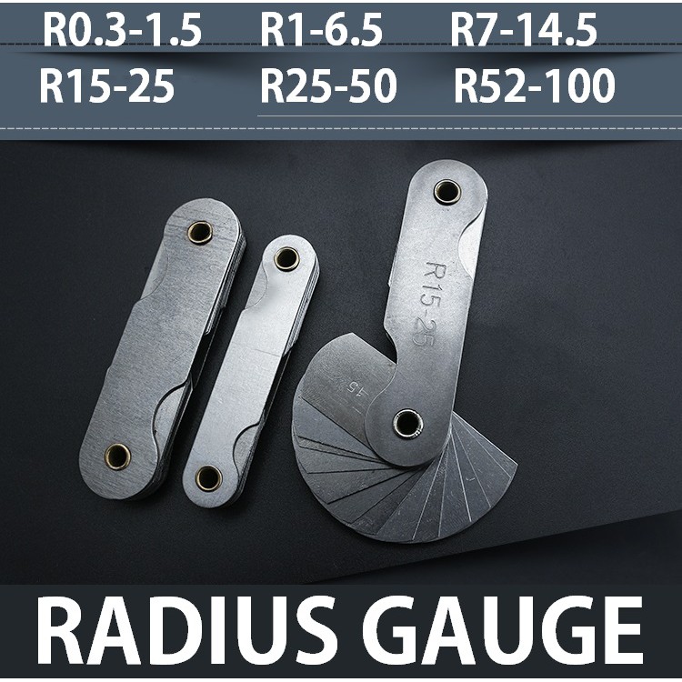Radius Gauge Set Style Fixed Leaves With Handle Dimension Type Metric