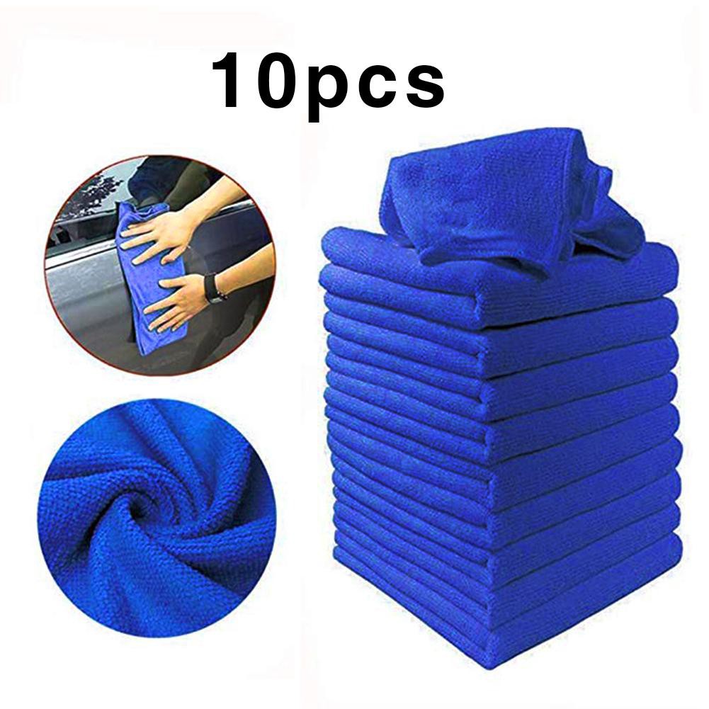 10X Microfibre Cleaning Cloth Towel Car Valeting Polishing Duster