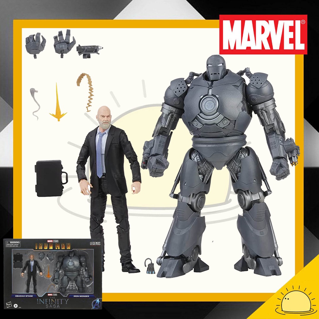 Marvel Legends Series Infinity Saga Obadiah Stane and Iron Monger 6 ...